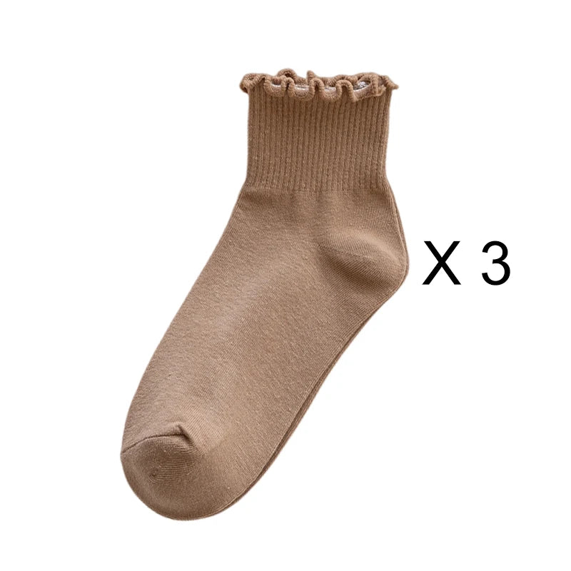 3 Pairs/Lot Cute Socks For Women