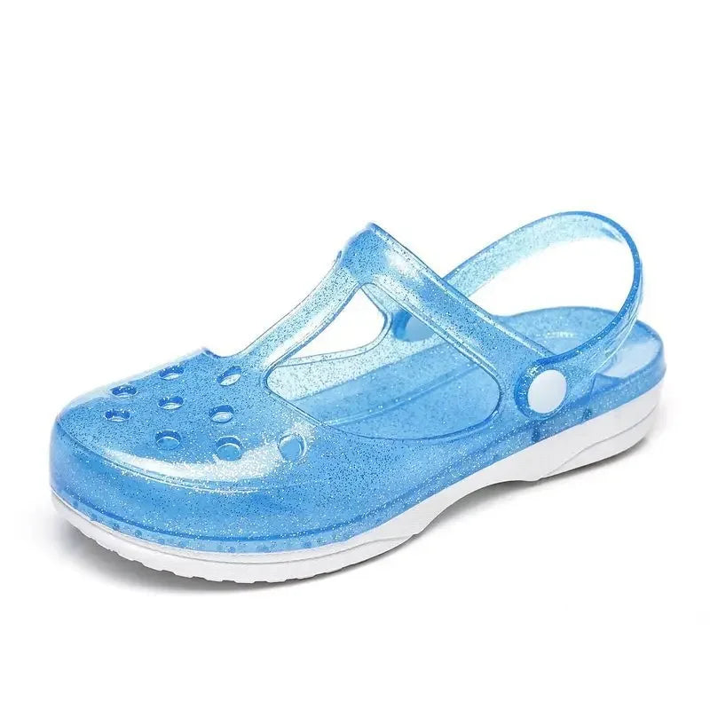 Women's Sandals Transparent Baotou Hole Shoes