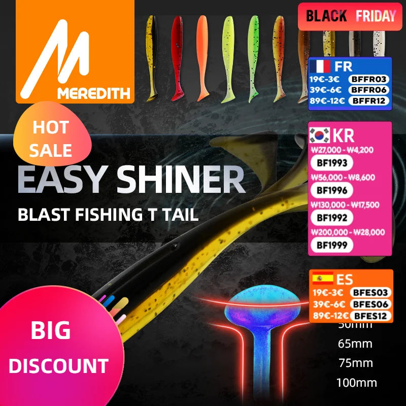 Easy Shiner Fishing Lures 50mm 65mm 75mm 100mm