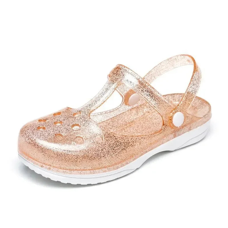 Women's Sandals Transparent Baotou Hole Shoes