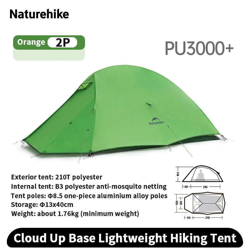 Cloud Up Base Camping Tent 1 2 Person Lightweight Waterproof