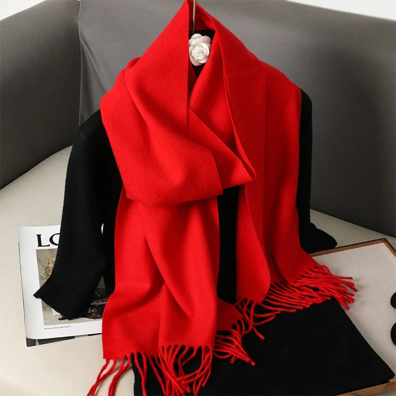 62Color Solid Women Winter Scarf