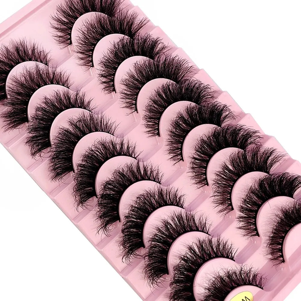 New 10 Pairs 3D Faux Mink Lashes